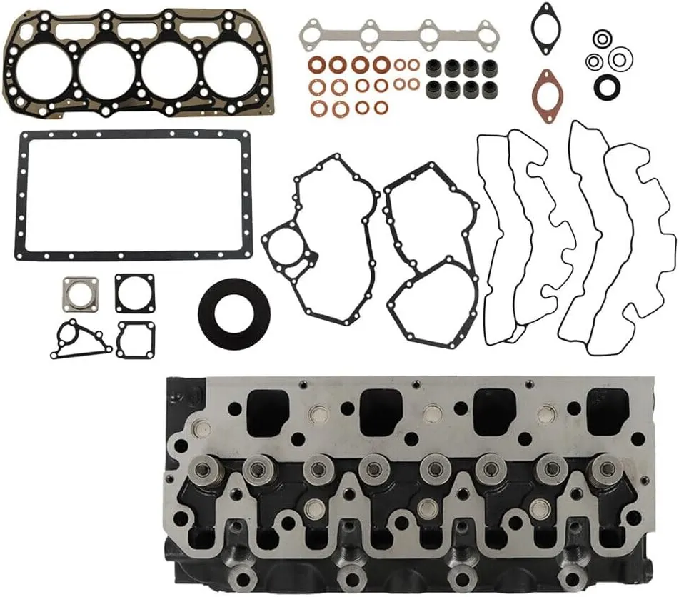Complete Cylinder Head & Full Gasket Kit For Perkins 404D-22T 104-22 404C Engine