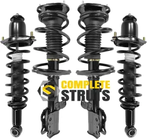 COMPLETESTRUTS - Front & Rear Complete Strut Assemblies with Coil Springs Replacement for 2003-2008 Toyota Corolla FWD - Set of 4