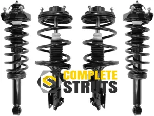 COMPLETESTRUTS - Front & Rear Complete Strut Assemblies with Coil Springs Replacement for 2004-2011 Mitsubishi Galant - Set of 4
