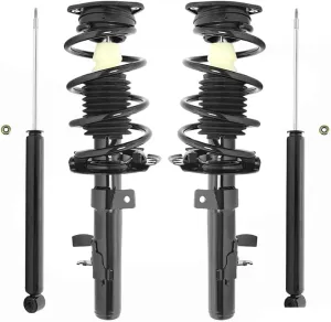 COMPLETESTRUTS - Front Complete Strut Assemblies with Coil Springs and Rear Shock Absorbers Replacement for 2013-2019 Ford Escape - Set of 4