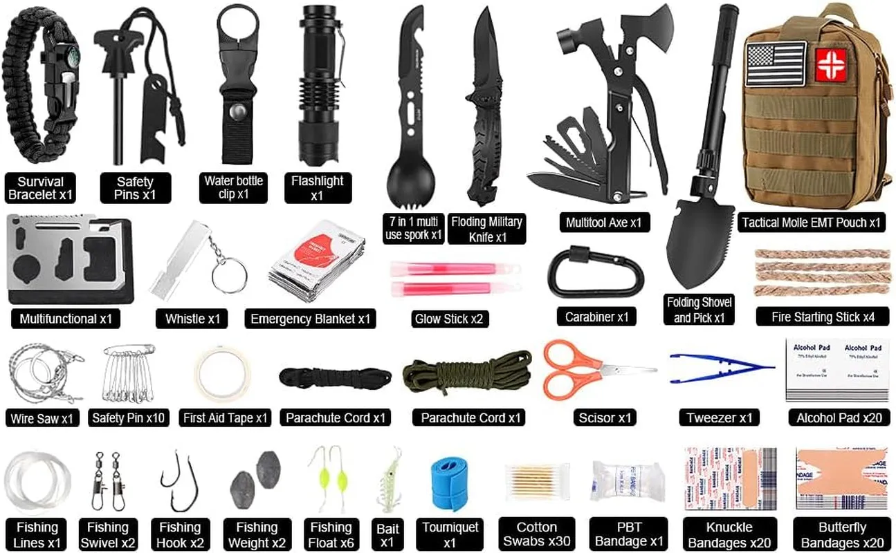 Comprehensive 142-Piece Adventure Gear Set for Dads Who Camp with Enthusiasm