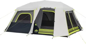 Core 10 Person Instant Cabin Tent with Screen Room 14' x 10', Grey, L