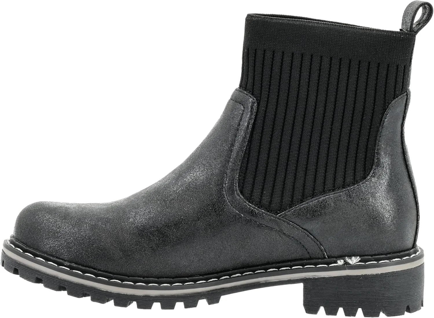 Corkys Footwear Womens Cabin Fever Bootie - Featuring a Sock Top Upper, A Lug Outsole with a 1-Inch Heel, Comfortable and Cushioned Insoles For All-Day Wear