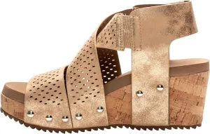Corkys Footwear Womens Guilty Pleasure Wedges - Featuring a 2.5-Inch Heel, Corkys Signature Soft Cushion EVA Insoles, And A Strappy and Breathable Upper