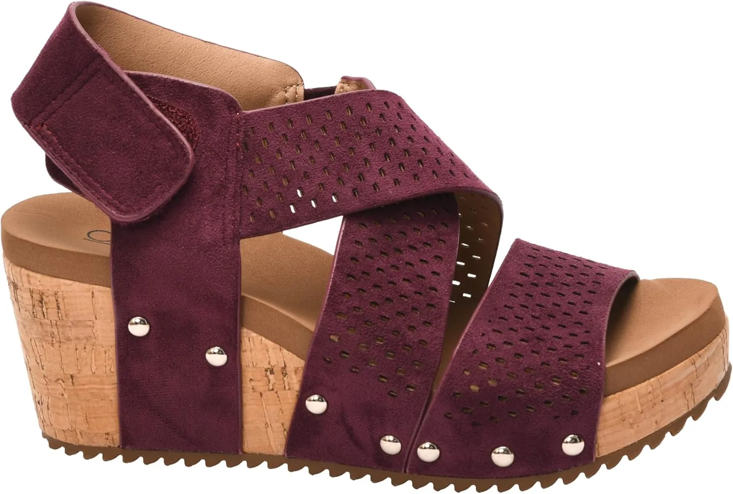 Corkys Footwear Womens Guilty Pleasure Wedges - Featuring a 2.5-Inch Heel, Corkys Signature Soft Cushion EVA Insoles, And A Strappy and Breathable Upper