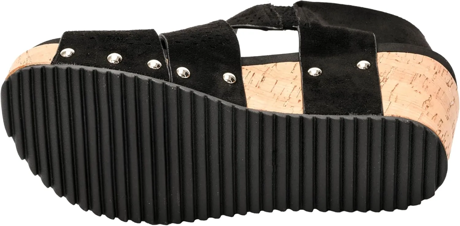 Corkys Footwear Womens Guilty Pleasure Wedges - Featuring a 2.5-Inch Heel, Corkys Signature Soft Cushion EVA Insoles, And A Strappy and Breathable Upper