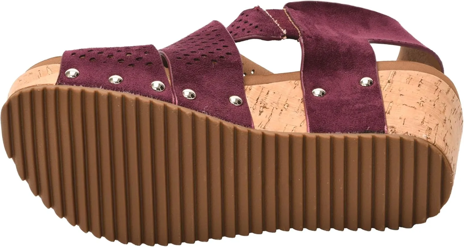 Corkys Footwear Womens Guilty Pleasure Wedges - Featuring a 2.5-Inch Heel, Corkys Signature Soft Cushion EVA Insoles, And A Strappy and Breathable Upper