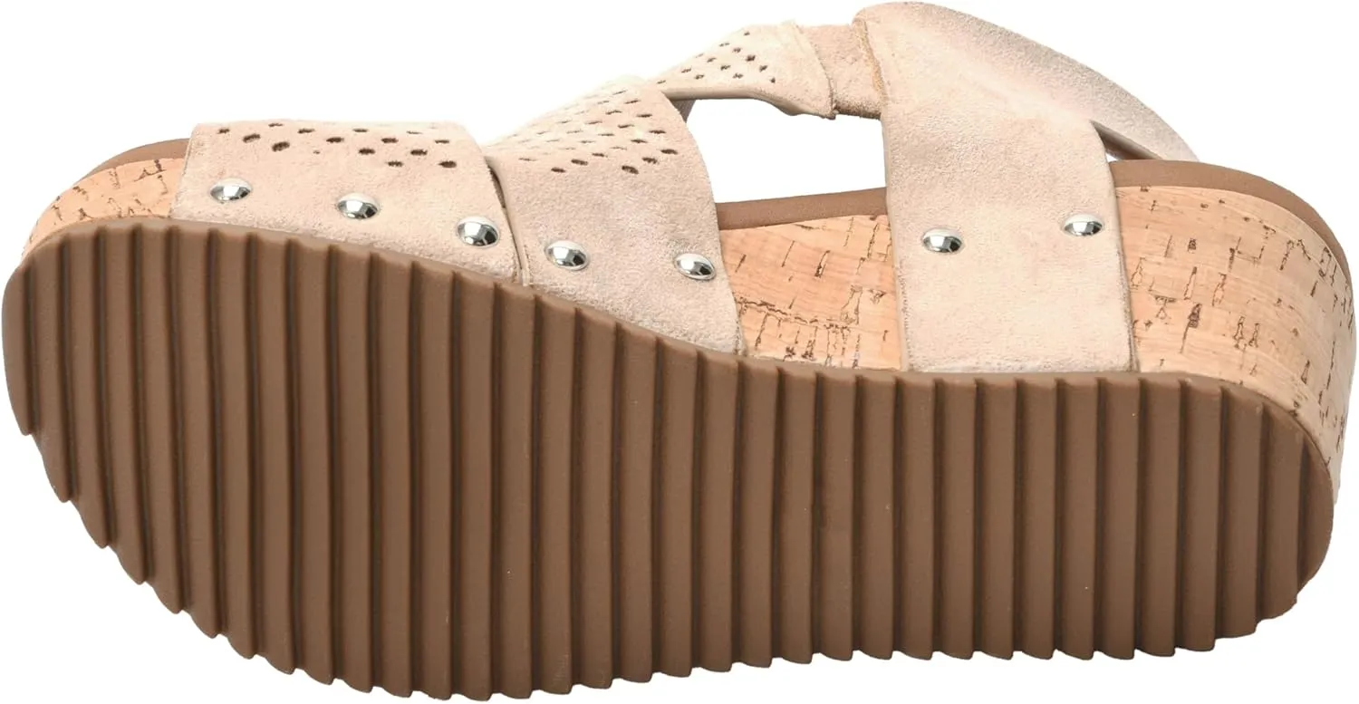 Corkys Footwear Womens Guilty Pleasure Wedges - Featuring a 2.5-Inch Heel, Corkys Signature Soft Cushion EVA Insoles, And A Strappy and Breathable Upper