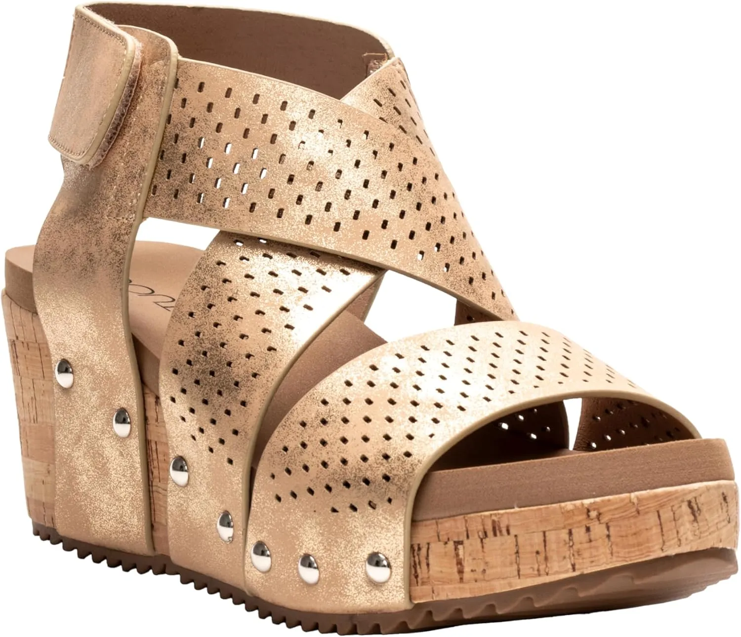 Corkys Footwear Womens Guilty Pleasure Wedges - Featuring a 2.5-Inch Heel, Corkys Signature Soft Cushion EVA Insoles, And A Strappy and Breathable Upper
