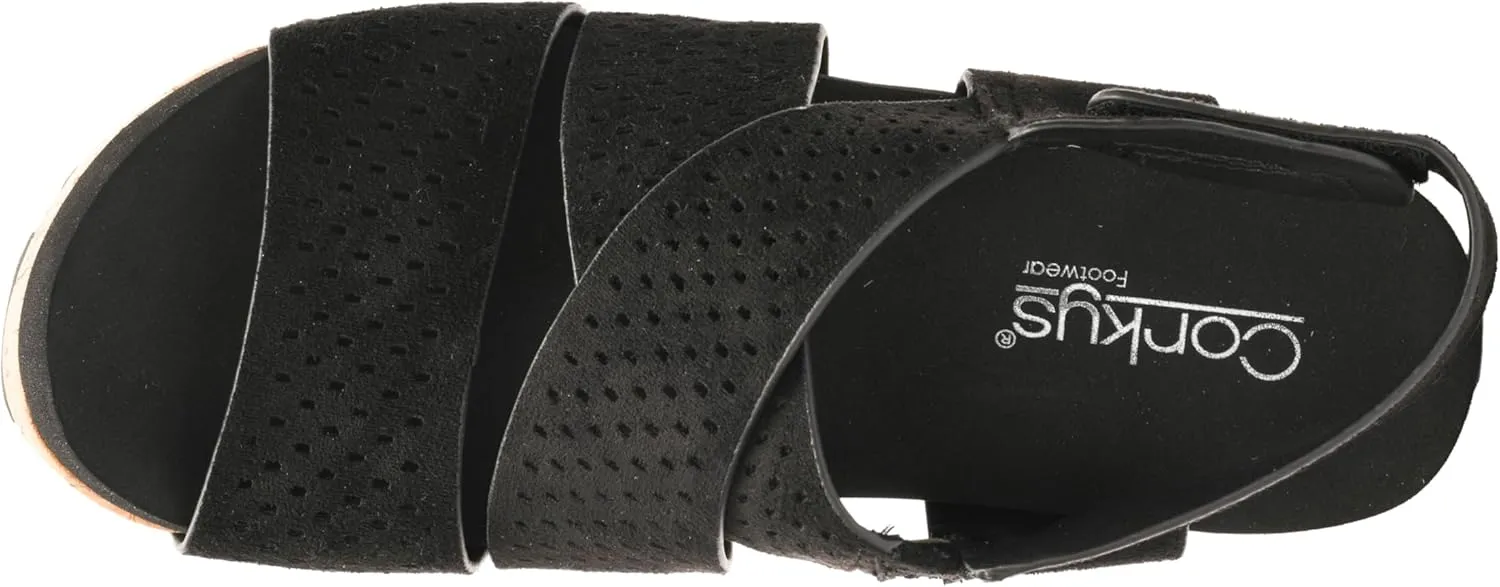 Corkys Footwear Womens Guilty Pleasure Wedges - Featuring a 2.5-Inch Heel, Corkys Signature Soft Cushion EVA Insoles, And A Strappy and Breathable Upper
