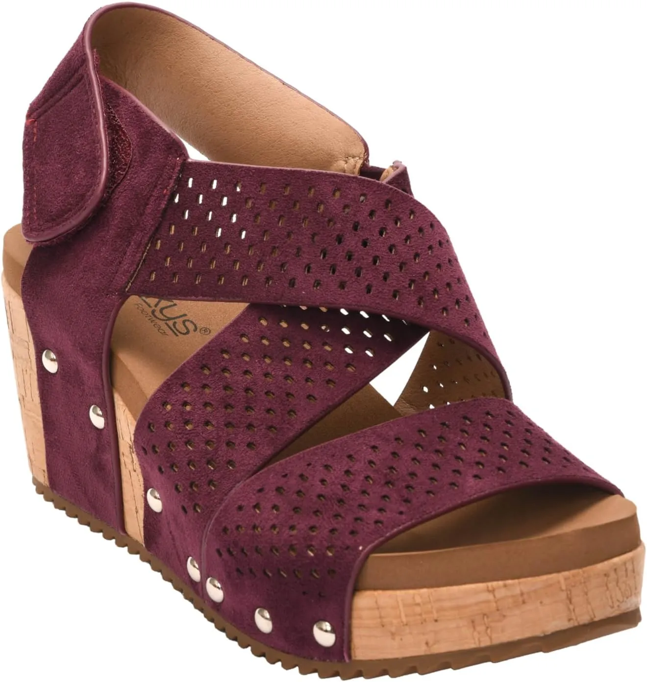 Corkys Footwear Womens Guilty Pleasure Wedges - Featuring a 2.5-Inch Heel, Corkys Signature Soft Cushion EVA Insoles, And A Strappy and Breathable Upper