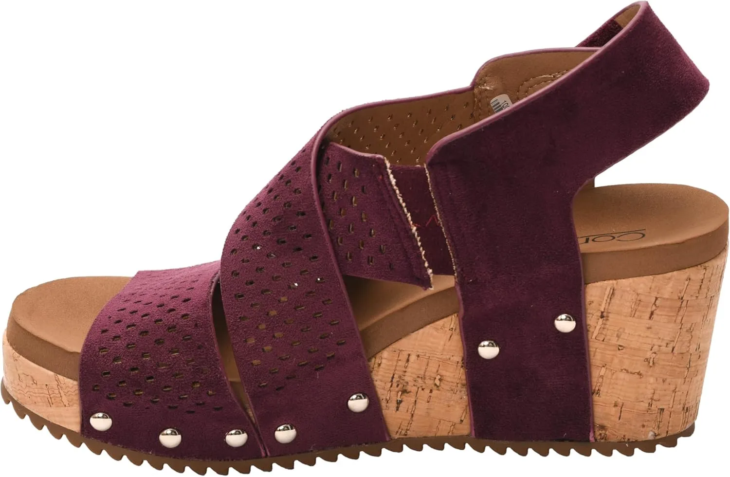 Corkys Footwear Womens Guilty Pleasure Wedges - Featuring a 2.5-Inch Heel, Corkys Signature Soft Cushion EVA Insoles, And A Strappy and Breathable Upper
