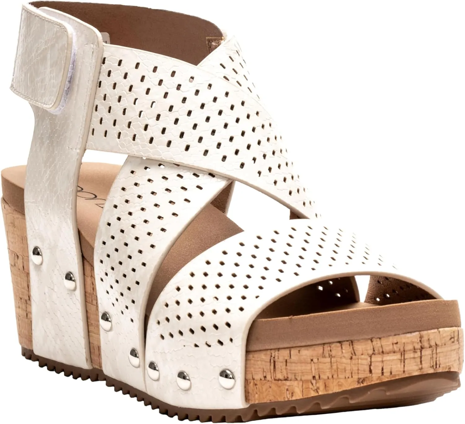 Corkys Footwear Womens Guilty Pleasure Wedges - Featuring a 2.5-Inch Heel, Corkys Signature Soft Cushion EVA Insoles, And A Strappy and Breathable Upper