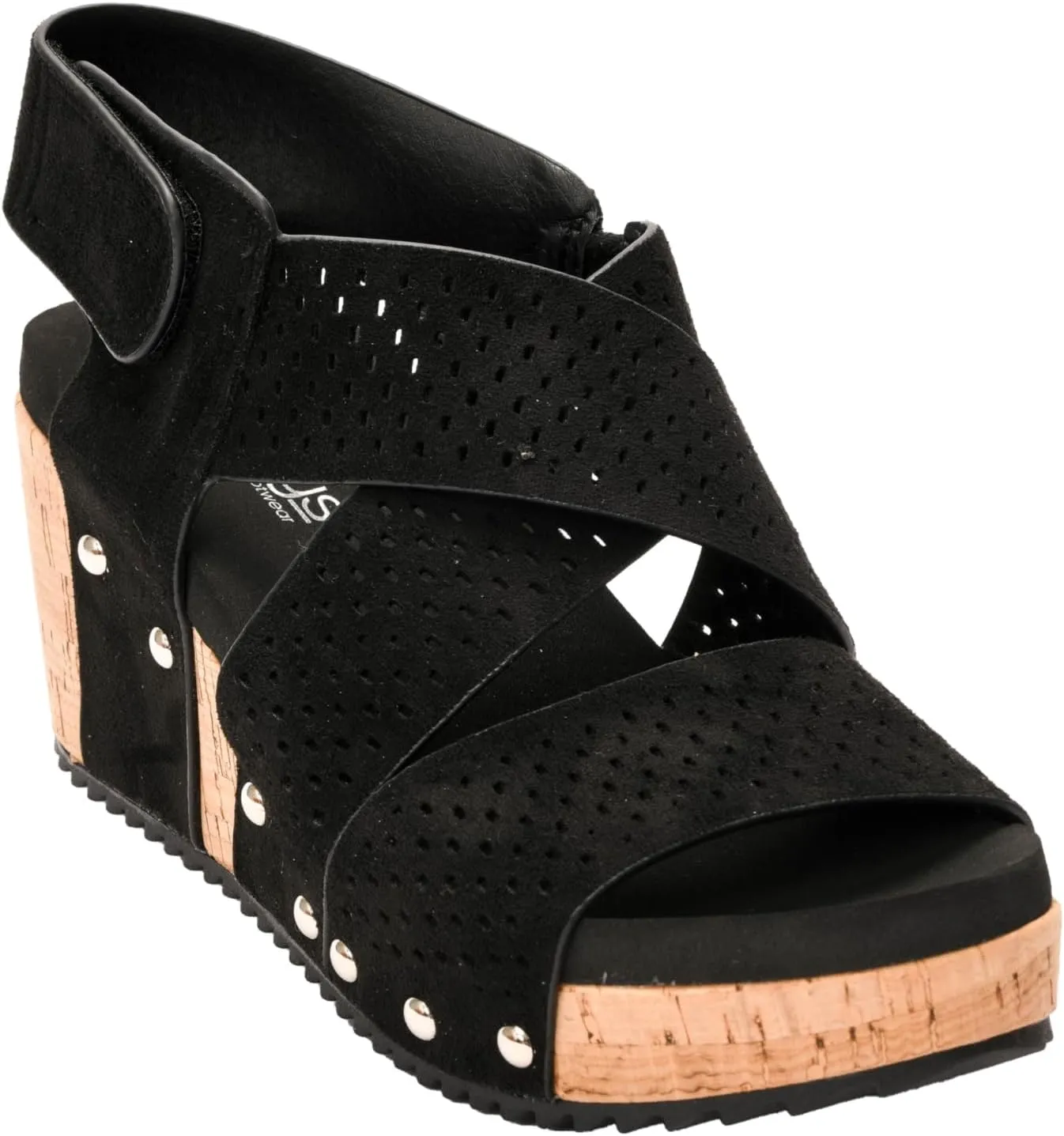 Corkys Footwear Womens Guilty Pleasure Wedges - Featuring a 2.5-Inch Heel, Corkys Signature Soft Cushion EVA Insoles, And A Strappy and Breathable Upper