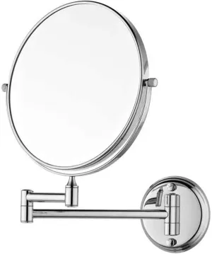 Cosmetic Vanity Mirror Makeup Mirror Bathroom Mirror Bathroom Folding 8 Inch Double Metal Circular Creative Mirror 10 Times