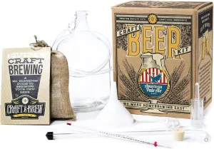 Craft A Brew - American Pale Ale - Beer Making Kit - Make Your Own Craft Beer - Complete Equipment and Supplies - Starter Home Brewing Kit - 1 Gallon