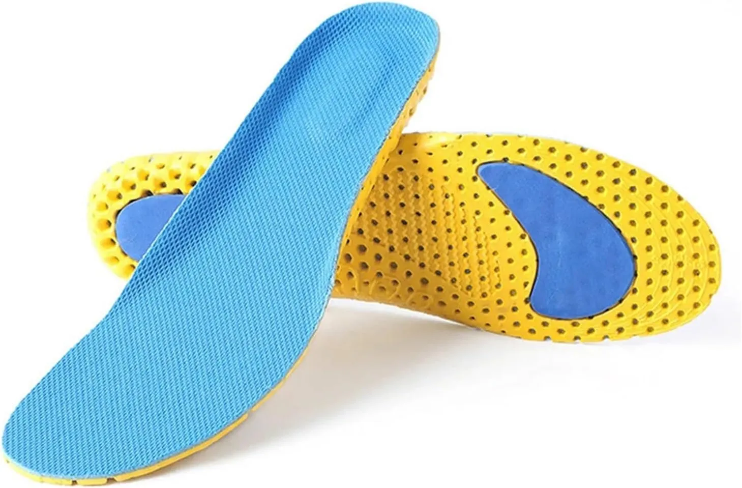 CSCDD Memory Foam Insoles for Shoes Sole Mesh Cushion Running Insoles for Feet Man Women Orthopedic Insoles(Small)