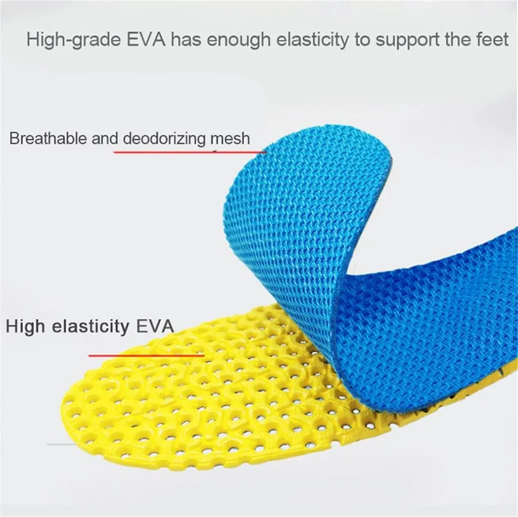 CSCDD Memory Foam Insoles for Shoes Sole Mesh Deodorant Breathable Cushion Running Insoles for Feet Orthopedic Insoles(Medium)