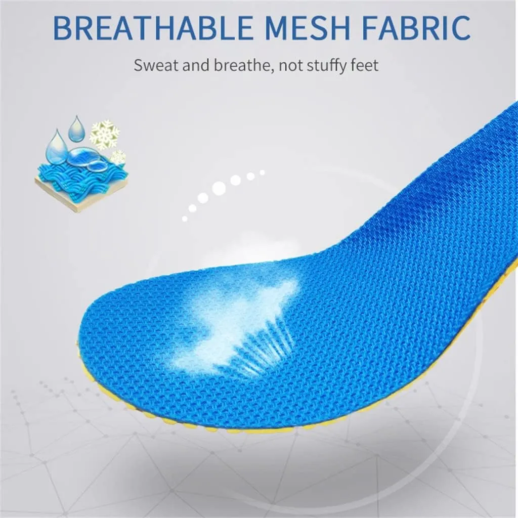 CSCDD Memory Foam Insoles for Shoes Sole Mesh Deodorant Breathable Cushion Running Insoles for Feet Orthopedic Insoles(Medium)