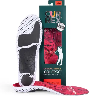 CURREX GolfPro Insoles for Golf Shoes – Arch Support Inserts to Improve Balance, Stability, Comfort & Performance, Help with Foot & Heel Pain Relief – for Men & Women – Low Arch, Medium