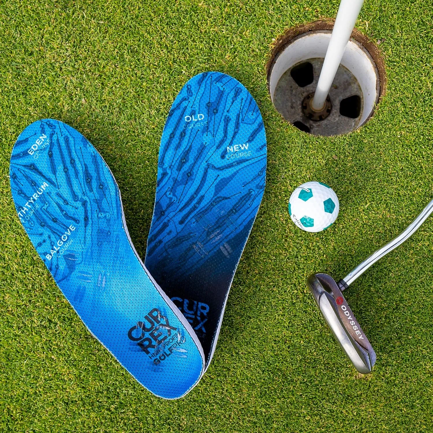 CURREX GolfPro Insoles for Golf Shoes – Arch Support Inserts to Improve Balance, Stability, Comfort & Performance, Help with Foot & Heel Pain Relief – for Men & Women – Medium Arch, Large