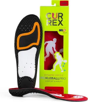 CURREX PICKLEBALLPRO Insoles for Pickleball Shoes – Arch Support Inserts w/Super Grip Surface & Premium Heel Cushioning, Helps Improve Foot Stability – for Men & Women– Low Arch, Small