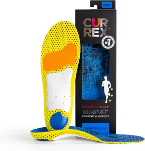 CURREX RunPro Insoles for Running Shoes – Arch Support Inserts to Help Reduce Fatigue, Prevent Injuries & Boost Performance – For Men & Women – High Arch, Large