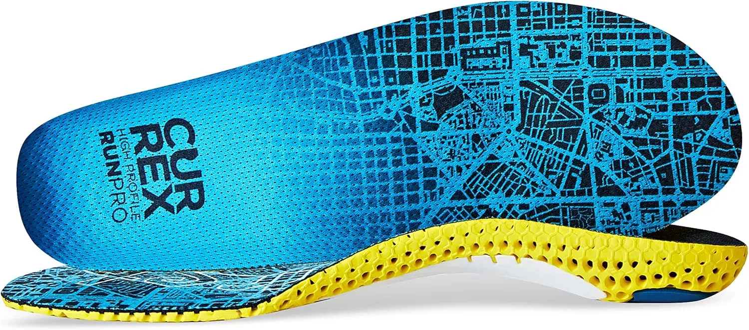 CURREX RunPro Insoles for Running Shoes – Arch Support Inserts to Help Reduce Fatigue, Prevent Injuries & Boost Performance – for Men & Women – High Arch, XS