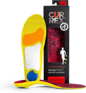 CURREX RunPro Insoles for Running Shoes – Arch Support Inserts to Help Reduce Fatigue, Prevent Injuries & Boost Performance – for Men & Women – Low Arch, Large