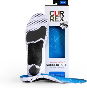CURREX SupportSTP – Arch Support Insole w/Superior Cushioning & Airflow, Heavy Duty Shell for Less Fatigue – Comfort, Athletic, Casual and Work Shoe Inserts, Men & Women – High Arch, Large
