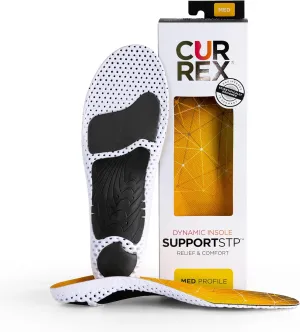 CURREX SupportSTP – Arch Support Insole w/Superior Cushioning & Airflow, Heavy Duty Shell for Less Fatigue – Comfort, Athletic, Casual and Work Shoe Inserts, Men & Women – Medium Arch, XS