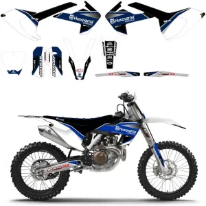 D'Cor Visuals Race Line Graphics/Trim/White Backgrounds - Husqvarna TC125, FC250 FC350 FC450 - 2016 _20-70-400-WH
