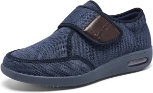 Diabetes Shoes Wide Version Elderly Shoes, No Need to tie Shoelaces Anti-Skid Breathable Light Expansion Foot Walking Edema Thickened and Widened Sole Walking Shoes
