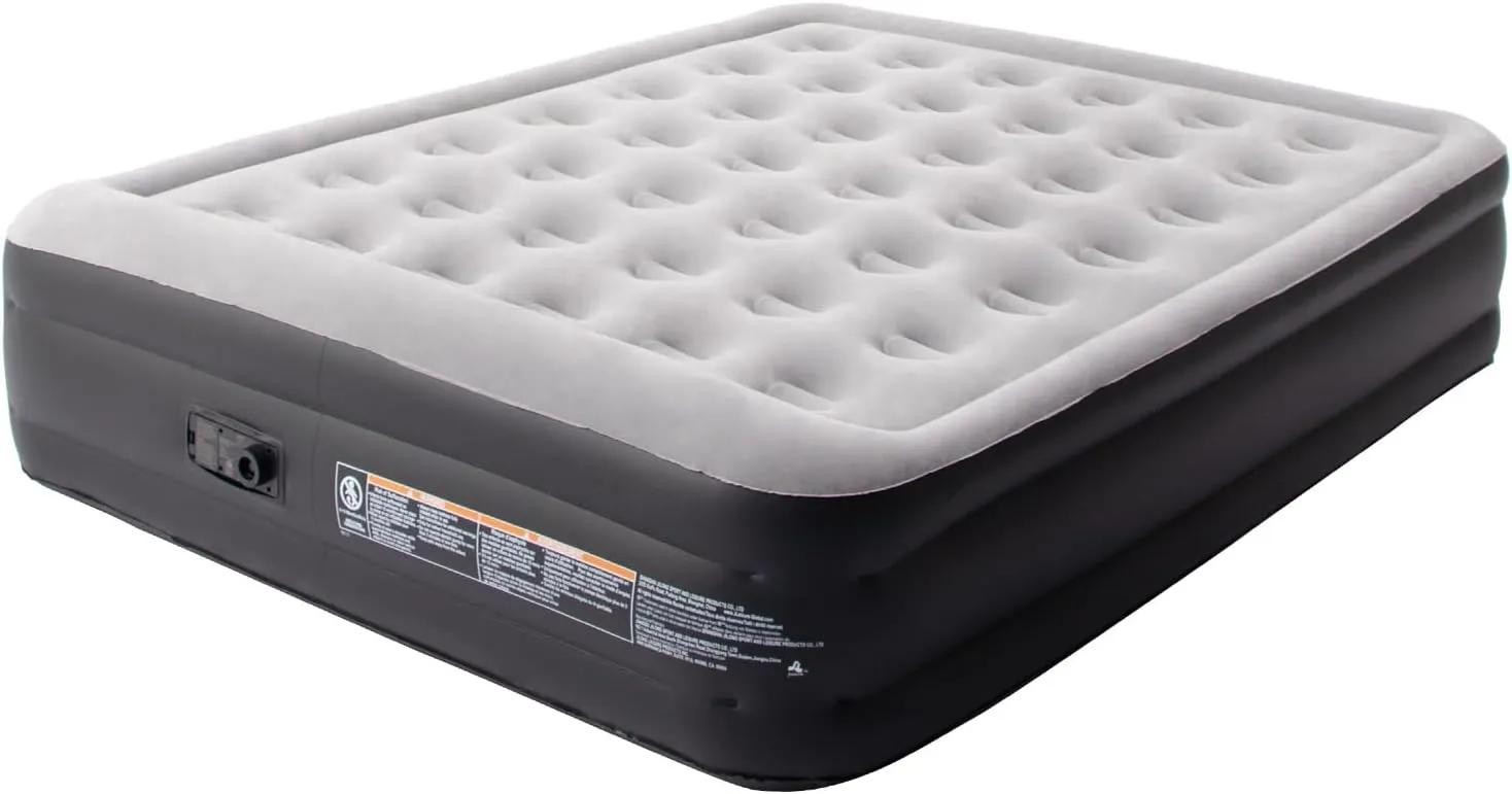 DIMAR GARDEN Air Mattress Queen with Built-in Pump, 18.5” Blow Up Mattress, Inflatable Air Bed for Home