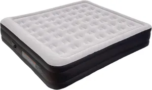 DIMAR GARDEN King Size Air Mattress with Built-in Pump, 18.5” Blow Up Mattress, Inflatable Bed for Home