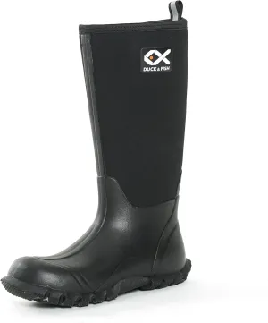 Duck and Fish Buck Man 16 inches Black Fishing Hunting Neoprene Rubber Knee Boot