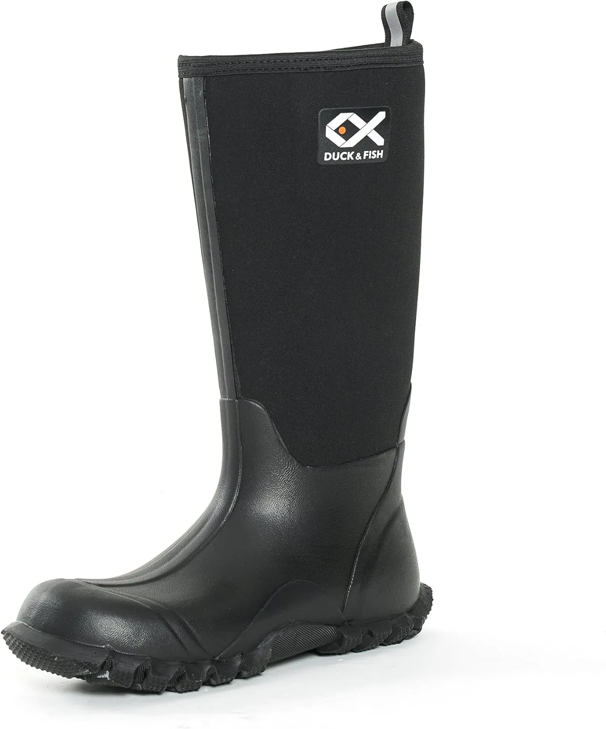Duck and Fish Buck Man 16 inches Black Fishing Hunting Neoprene Rubber Knee Boot