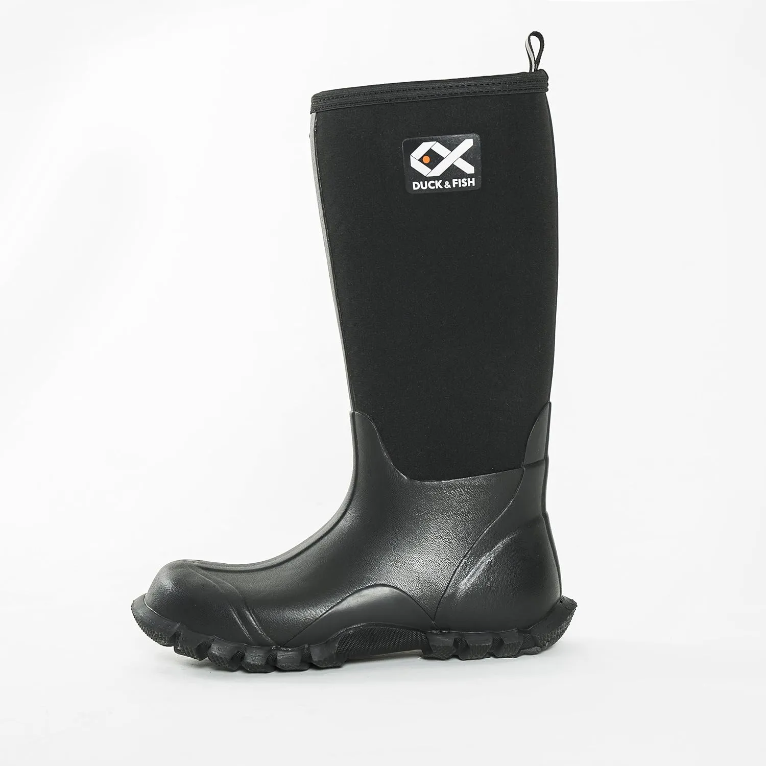 Duck and Fish Buck Man 16 inches Black Fishing Hunting Neoprene Rubber Knee Boot