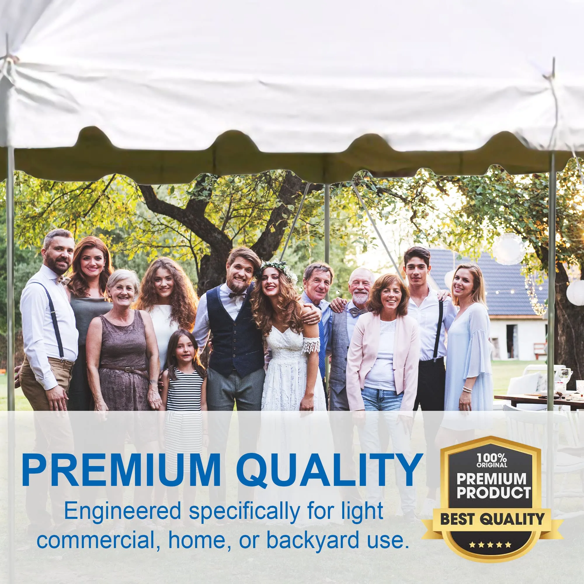 Duty, Tents Weddings, with Banquets, Tent Weekender for Backyard, Top Events, Party 20' Outdoor Easy Tents Up x Machine learning for Canopy Tent 40' White Heavy PVC Direct Sidewalls, Parties, Premium Party Graduations,