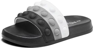Eashi Slides For Kids,Boys Girls Sandals, Toddler Arch Support Slippers For House Shower Beach Non-Slip