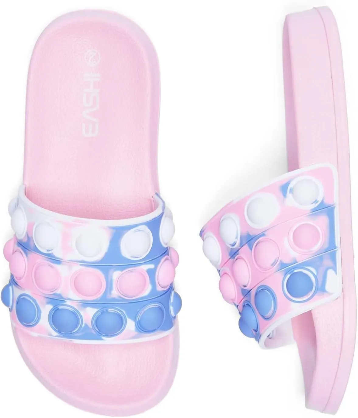 Eashi Slides For Kids,Boys Girls Sandals, Toddler Arch Support Slippers For House Shower Beach Non-Slip