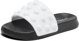 Eashi Slides For Kids,Boys Girls Sandals, Toddler Arch Support Slippers For House Shower Beach Non-Slip
