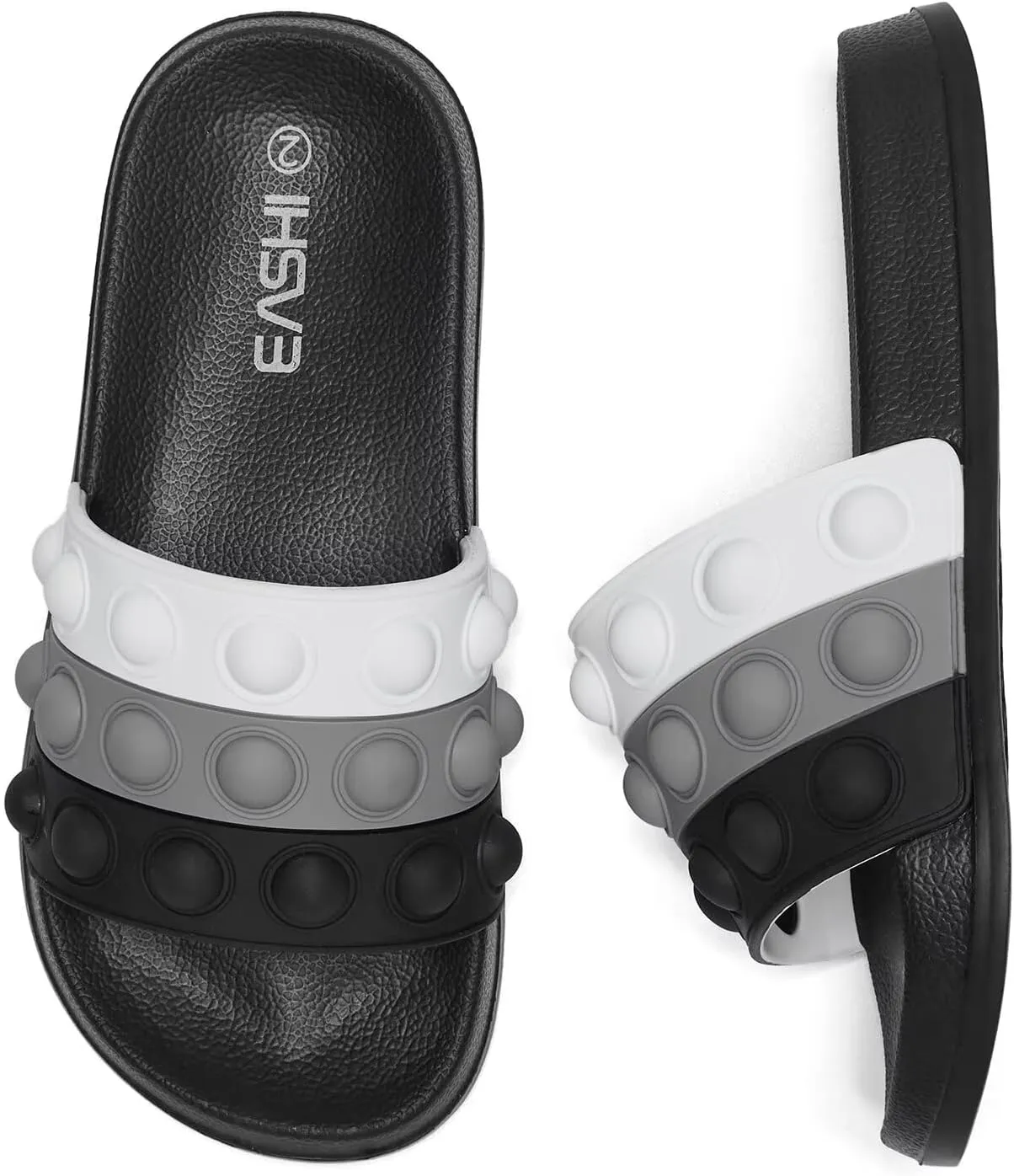 Eashi Slides For Kids,Boys Girls Sandals, Toddler Arch Support Slippers For House Shower Beach Non-Slip