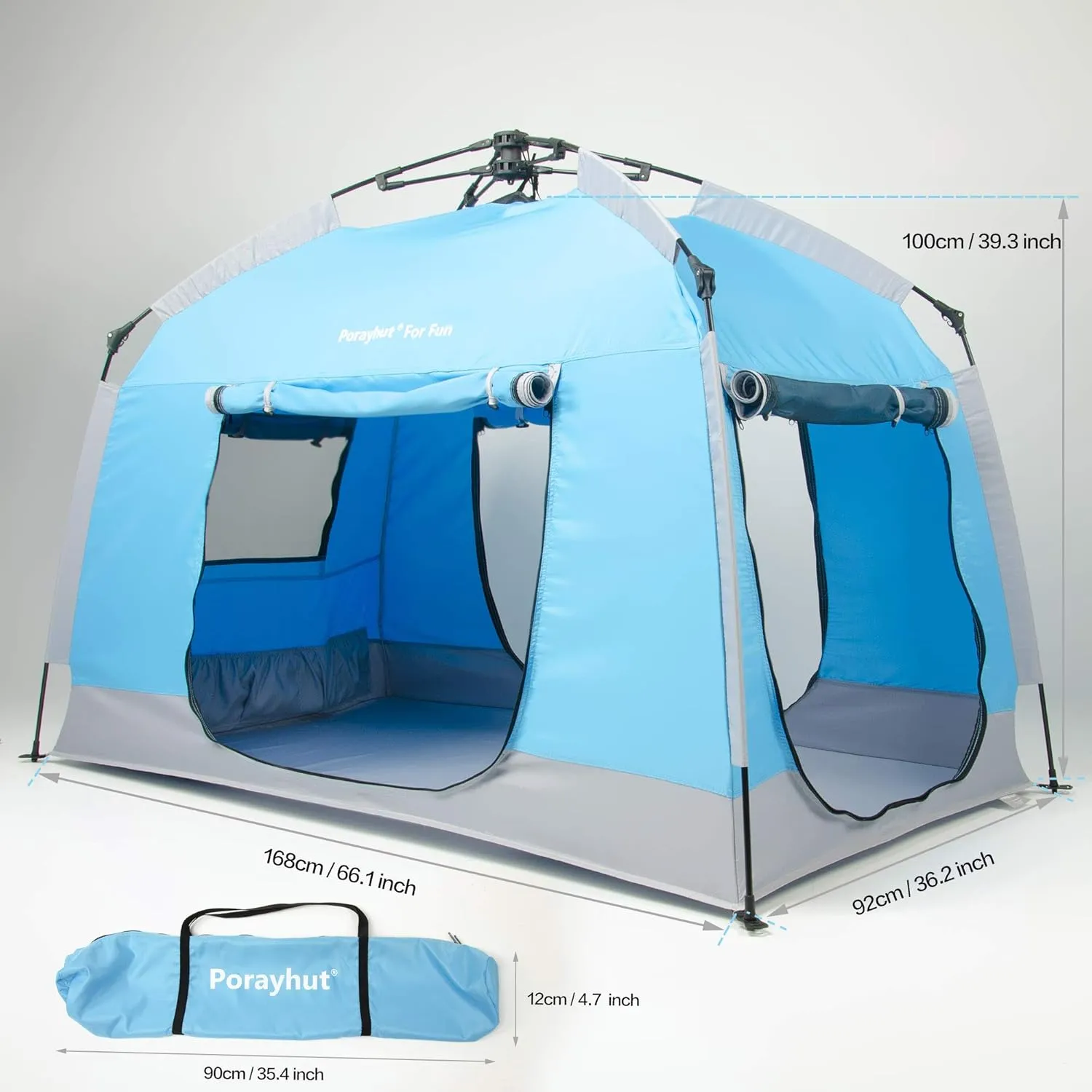 Easy Set Up Kids Playhouse with Nice LED Light Strip and 3 Large Opens,Portable Children Play Tent & Privacy Room for Indoor & Outdoor Games with Carry Bag-Free Space for Toddlers-Birthday Gifts