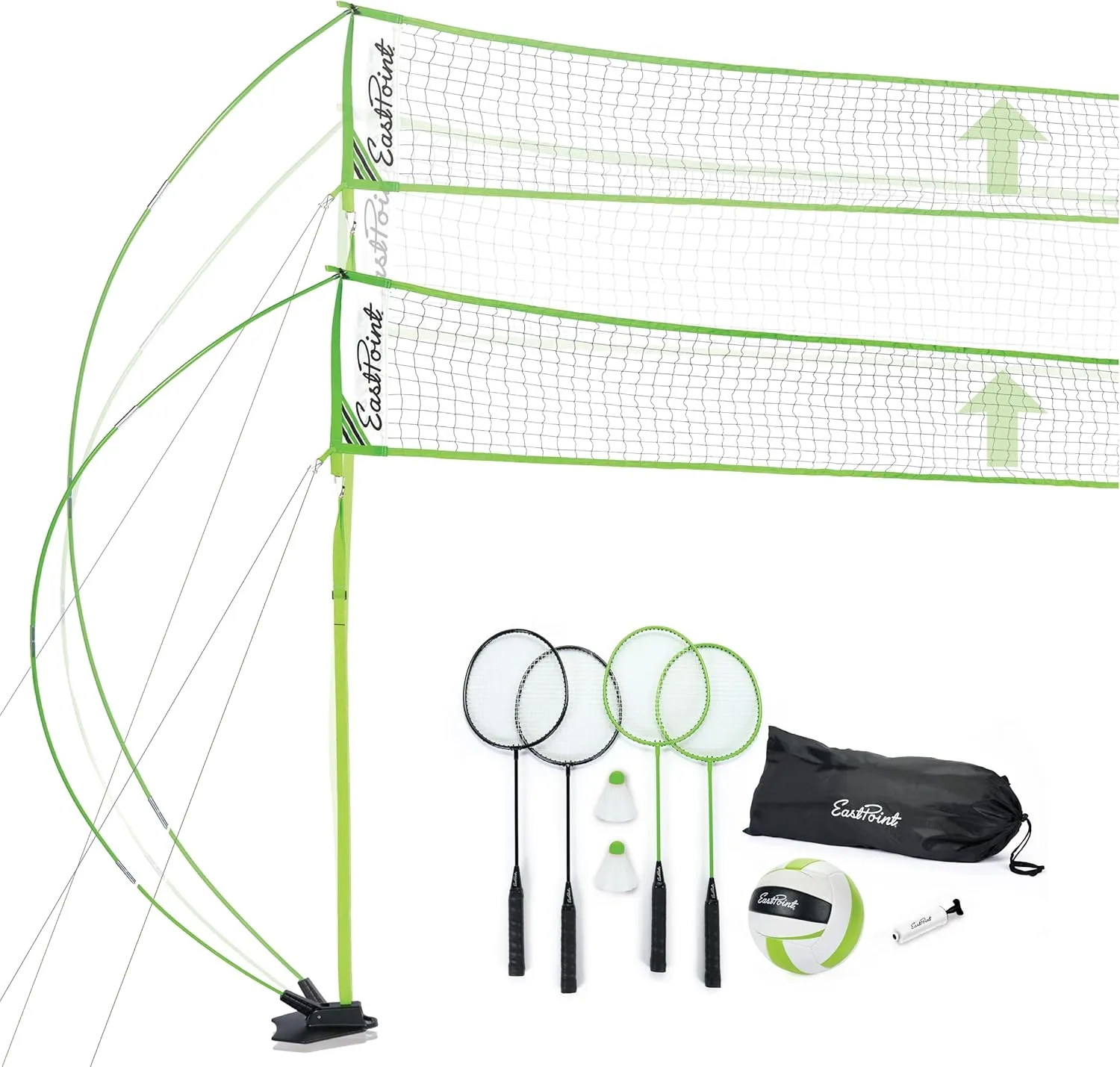 Easy Setup Volleyball Badminton Set