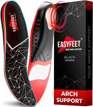 EASYFEET Premium Arch Support Insoles - Max Comfort!