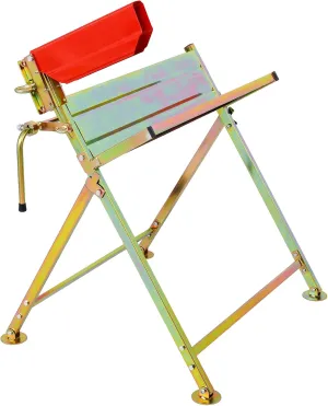 Efficient and Portable Saw Horse with Chainsaw Holder, Durable Steel Construction, Rust-Resistant, Compact Folding Design
