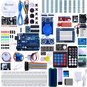 ELEGOO UNO R3 Project Most Complete Starter Kit with Tutorial Compatible with Arduino IDE (200  Components)