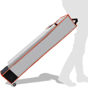 Eurmax USA Heavy Duty Wheeled Roller Bag Pop up Canopy Tent Universal Rolling Storage Bag for 10x10 Canopy Instant Tent (Grey)