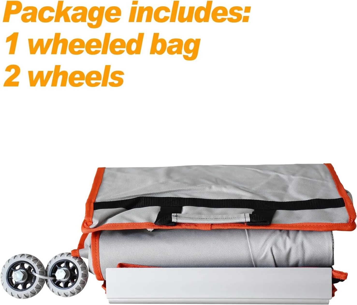 Eurmax USA Heavy Duty Wheeled Roller Bag Pop up Canopy Tent Universal Rolling Storage Bag for 10x10 Canopy Instant Tent (Grey)
